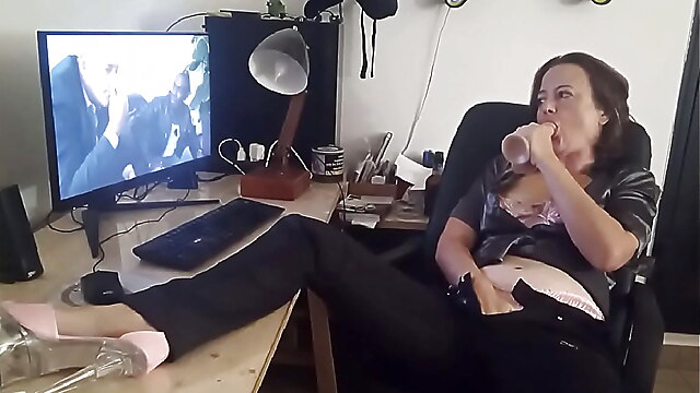French dirty talk blowjob, black dress stockings, stocking and satin girl, blacks france, corset clothed sex