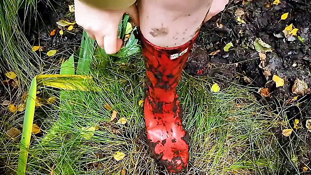 Boots forest, dogging teen humiliation, latex boots bondage, shannon fuck, harness boots