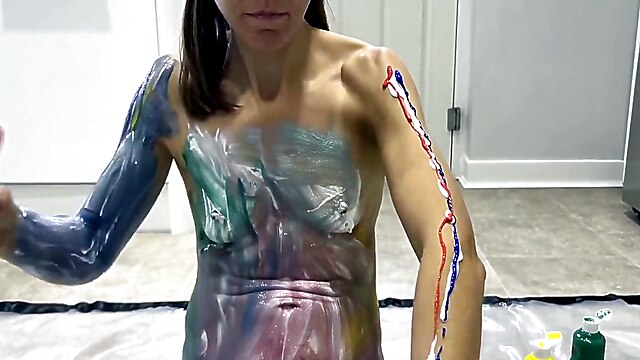 Mature free british, painting mature, mature british hairy solo, body painting, british small mature