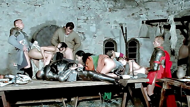 Tavern films, medieval orgy, lesbian penetrations, lesbians cumming in mouth, lesbian anal cum