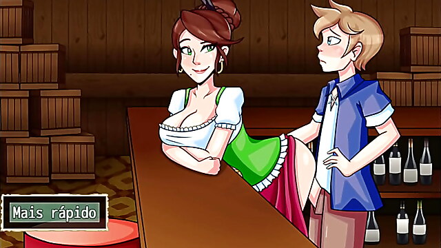Hentai game all scenes, step mom scene, visual novel game big ass, barred pussy, big tits standing fuck