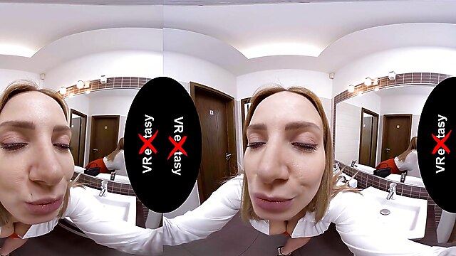 Tattoo sexlikereal, nathaly cherie vr, tattoo natalie cherie, restaurant toying, restaurant masturbation