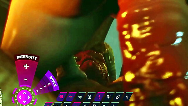 Knotting toons, demon blowjob, 3d monster babes, blowjob knot, 3d demon monster